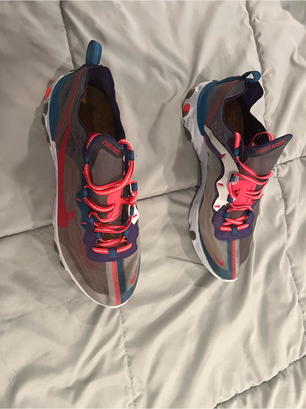 Nike Men's React Element 87 Red Orbit Runners Men Size 11.5 - Picture 2 of 6